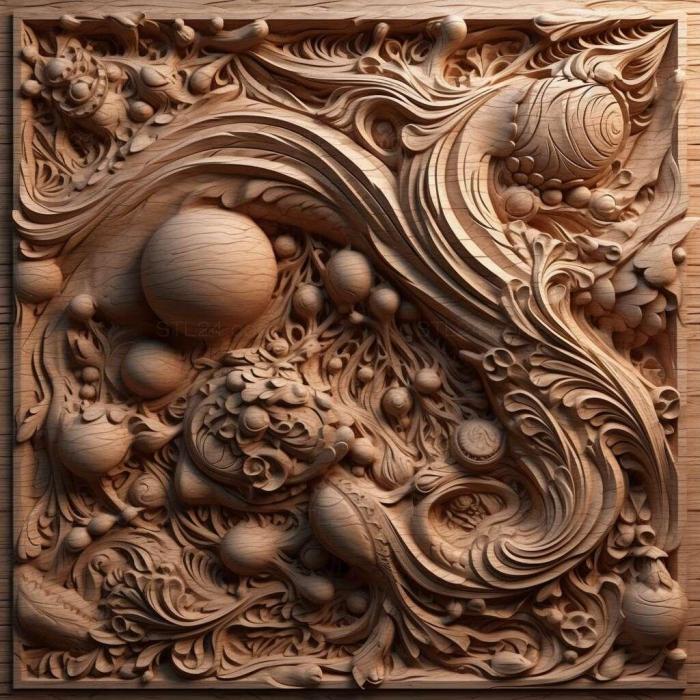 Patterns and decorations (stl complex 2, PATTERN_954) 3D models for cnc
